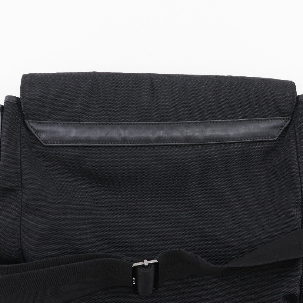 Gucci Shoulder Bag 141194 Nylon Canvas Black Unisex(Unisex)