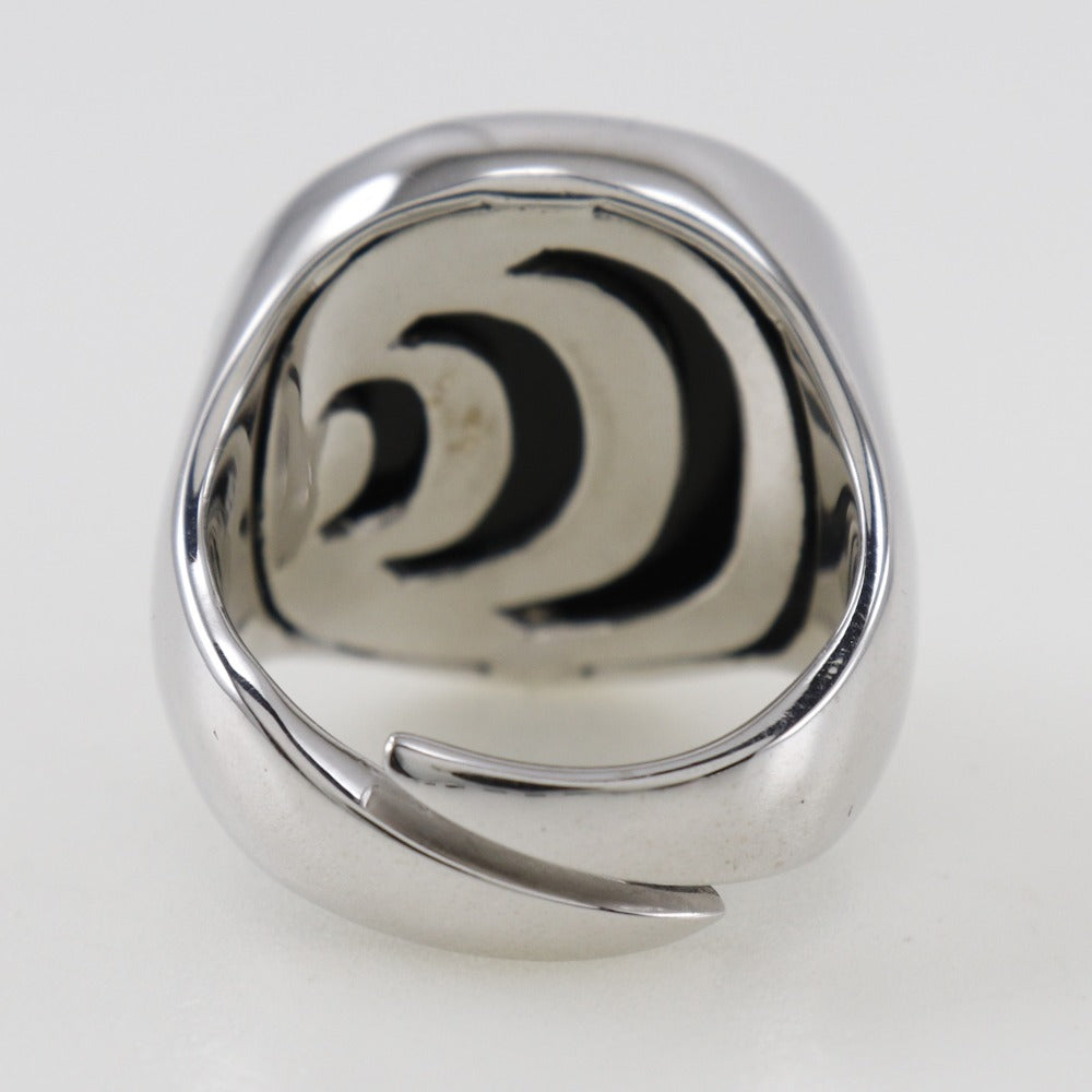 Damiani Ring Silver925, Onyx, Diamond Silver Women
