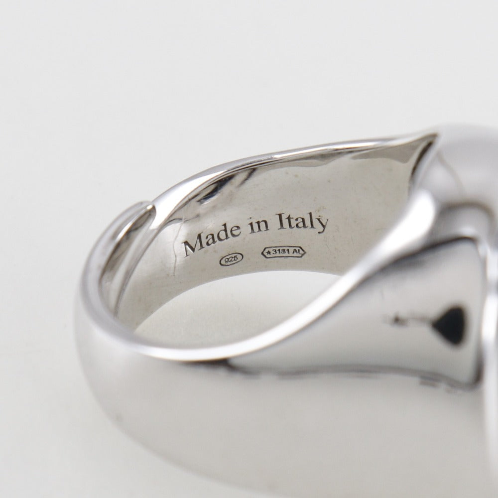 Damiani Ring Silver925, Onyx, Diamond Silver Women