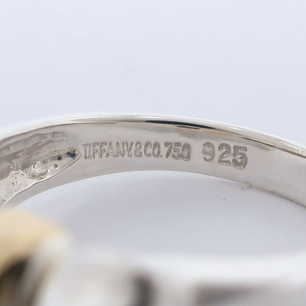Tiffany&Co. Ring Silver925, K18 Yellow Gold Silver Ribbon Women