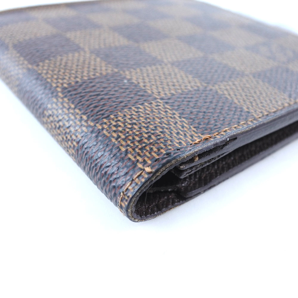 Louis Vuitton Bifold Wallet N61675 Damier Canvas Brown Portefeuille Marco Mens
