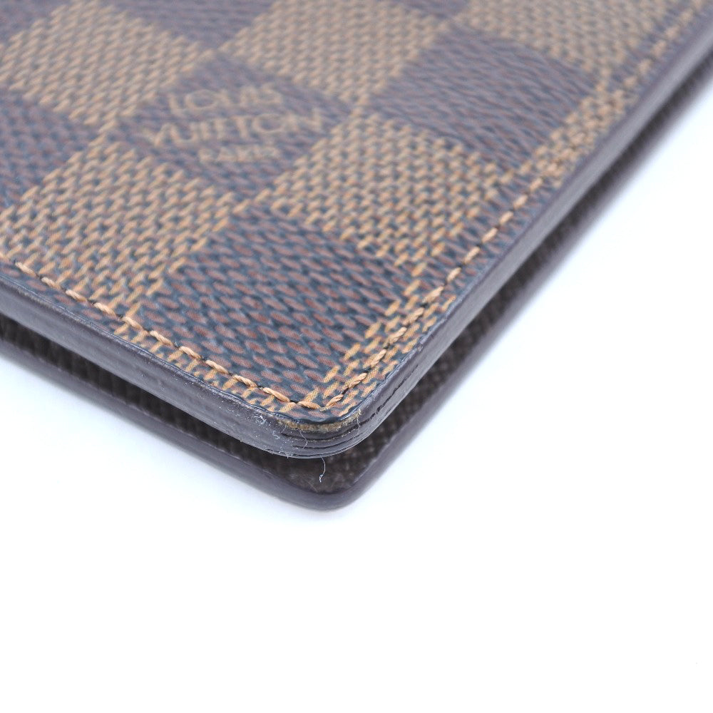 Louis Vuitton Bifold Wallet N61675 Damier Canvas Brown Portefeuille Marco Mens