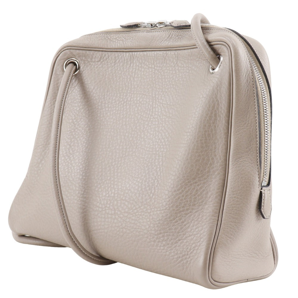 Hermes Shoulder Bag Leather Black Tintin Women