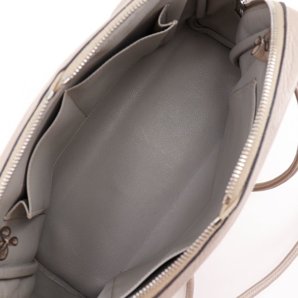 Hermes Shoulder Bag Leather Black Tintin Women