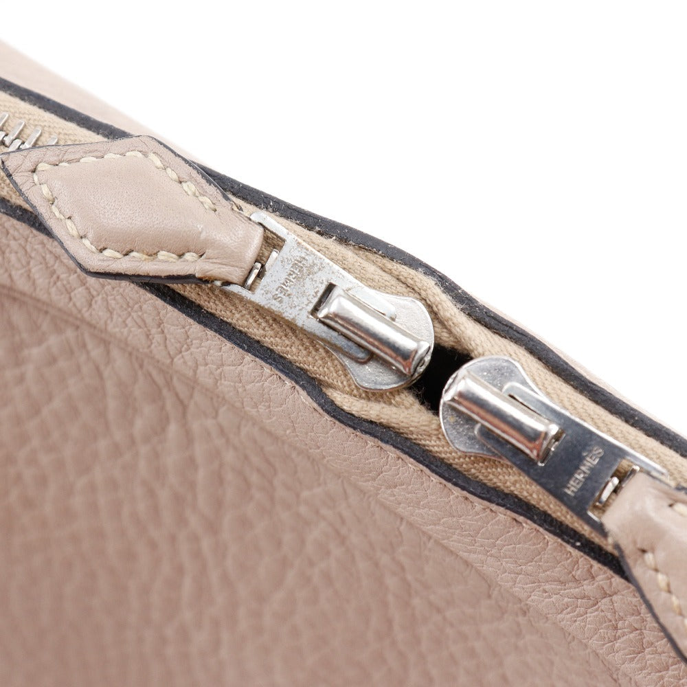 Hermes Shoulder Bag Leather Black Tintin Women