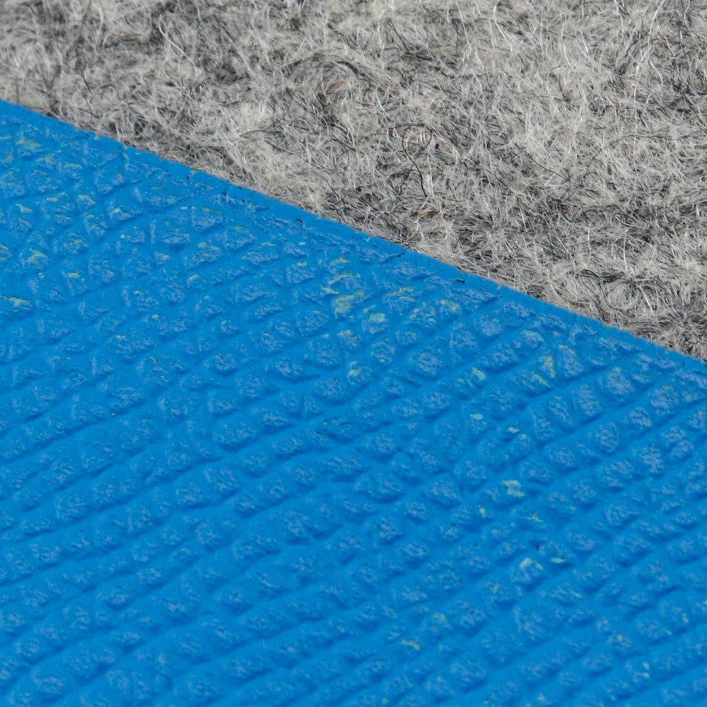 Hermes Clutch Bag Felt, Epsom Blue / Gray Too Doo 37 Unisex(Unisex)