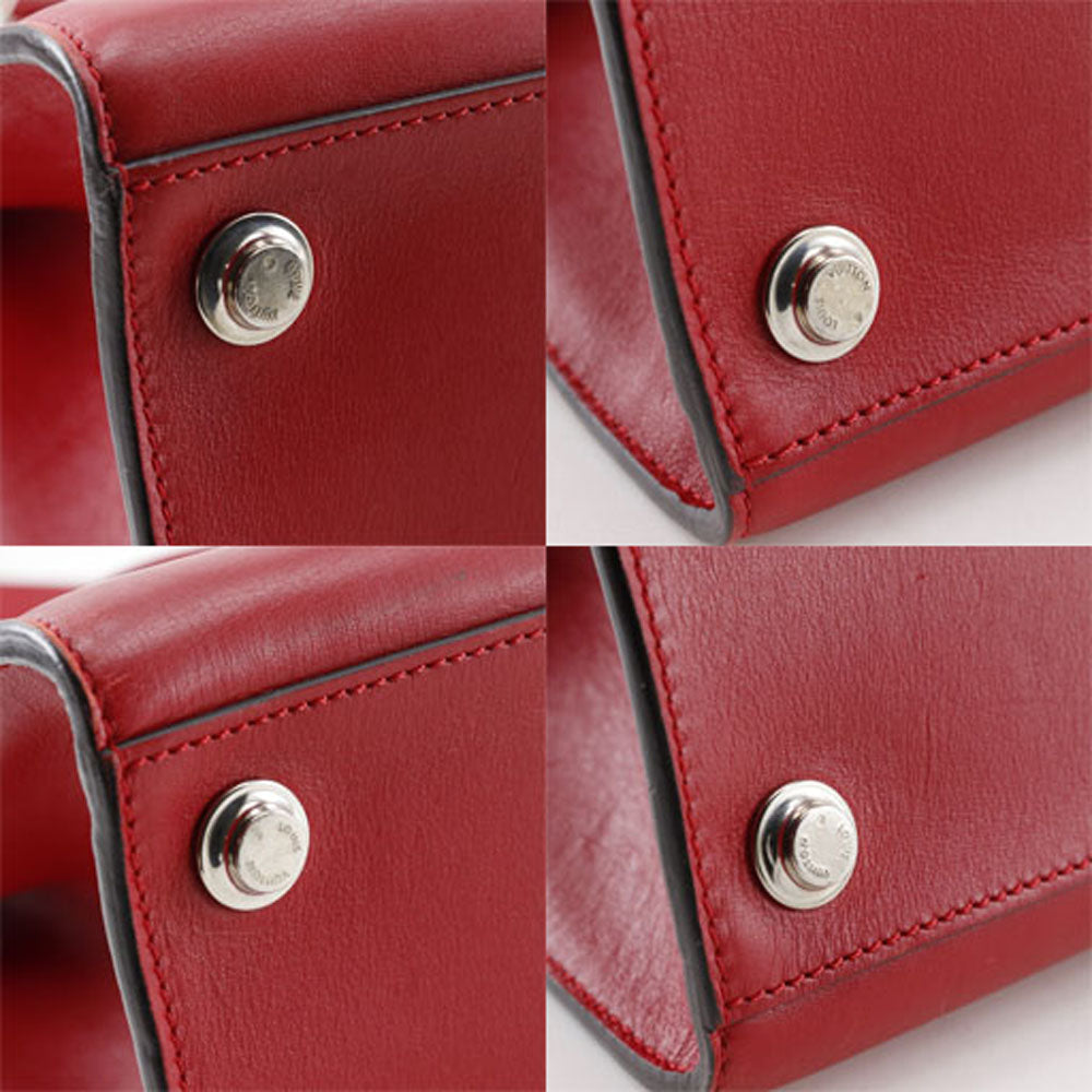 Louis Vuitton Handbag M51030 Calfskin Red 2Wayshoulder City Steamer Pm Women