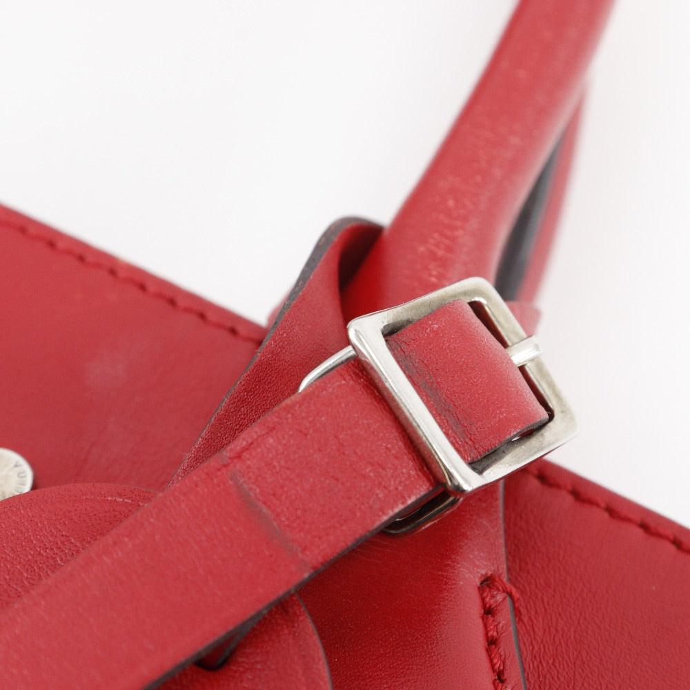 Louis Vuitton Handbag M51030 Calfskin Red 2Wayshoulder City Steamer Pm Women