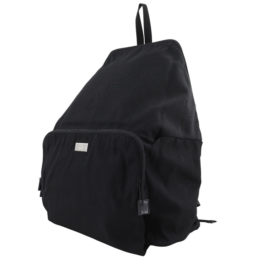 Gucci Backpack 019.0302 Nylon Canvas Black Backpack Unisex(Unisex)