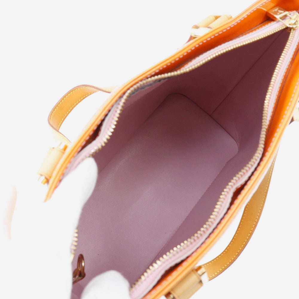 Louis Vuitton Tote Bag M91302 Monogram Vernis Pink Houston Women