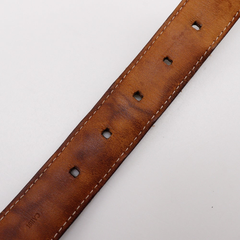 Louis Vuitton Belt M6995 Damier Canvas Brown Santur Ellipse Mens 80