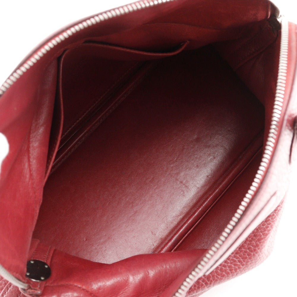 Hermes Handbag Ardenne Red/Silver Metal 2Wayshoulder Bored 31 Women