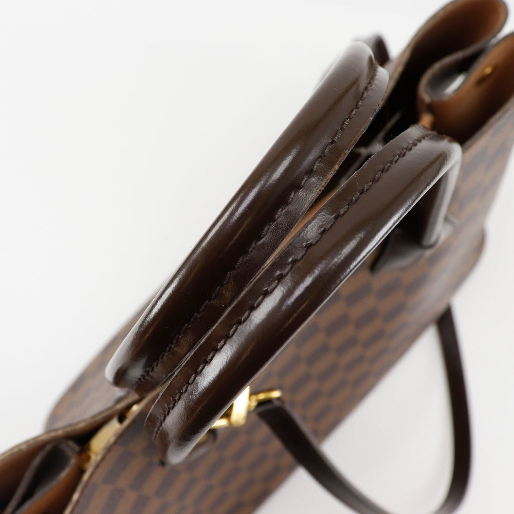 Louis Vuitton Handbag N41435 Damier Canvas Brown 2Wayshoulder Kensington Women