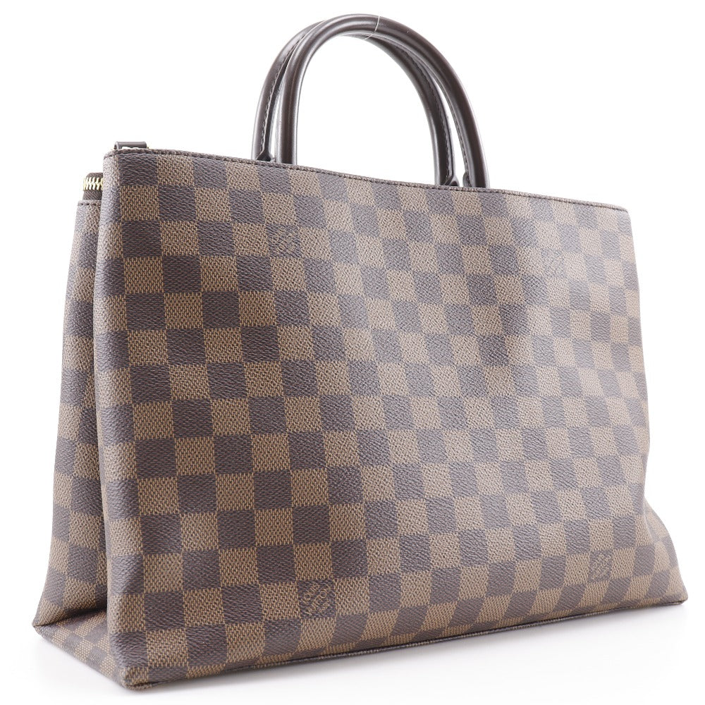 Louis Vuitton Handbag N41582 Damier Canvas Brown 2Wayshoulder Brompton Women