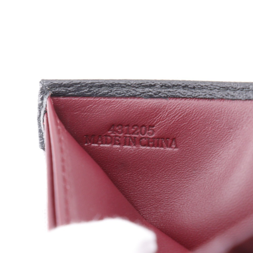 Loewe Bifold Wallet 103.30.302 Leather Black Bill Compartment Anagram Mens
