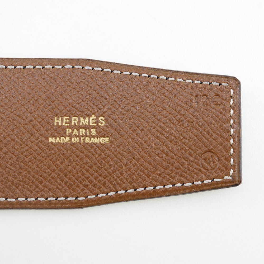Hermes Belt Boxcalf, Courchevel Black Women