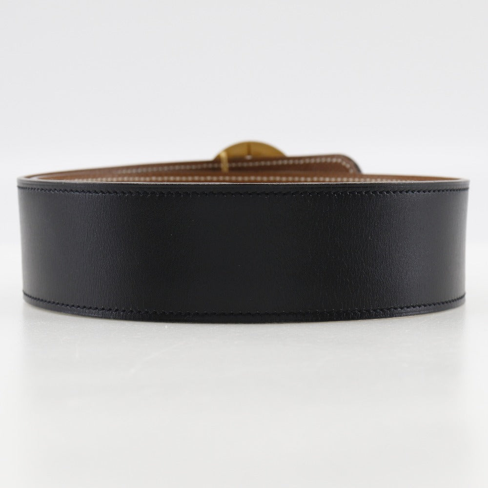 Hermes Belt Boxcalf, Courchevel Black Women