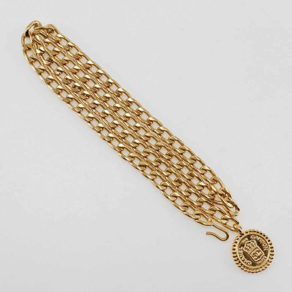 Chanel Belt Plated Gold Gold Chain Belt Women