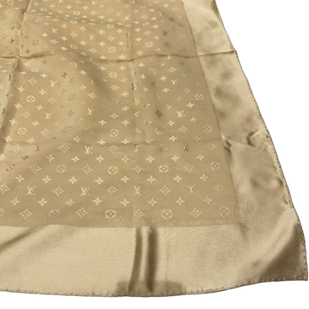 Louis Vuitton Scarf Silk Beige Women