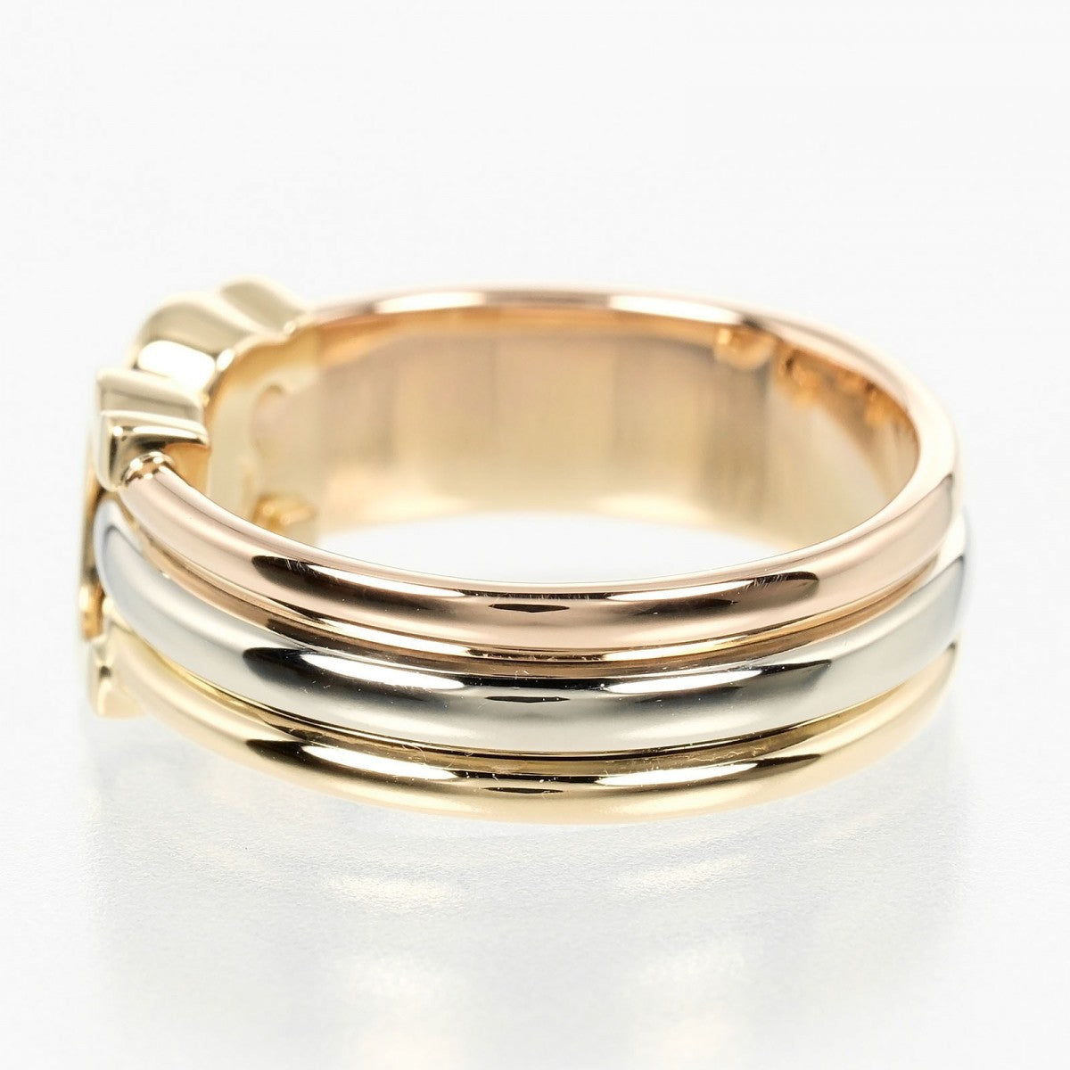 Cartier Ring K18 Gold (Ygxpgxwg) Silver 2C Three Color 50