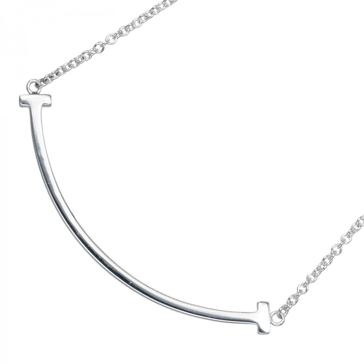 Tiffany&Co. Necklace Silver925 Silver T Smile Small