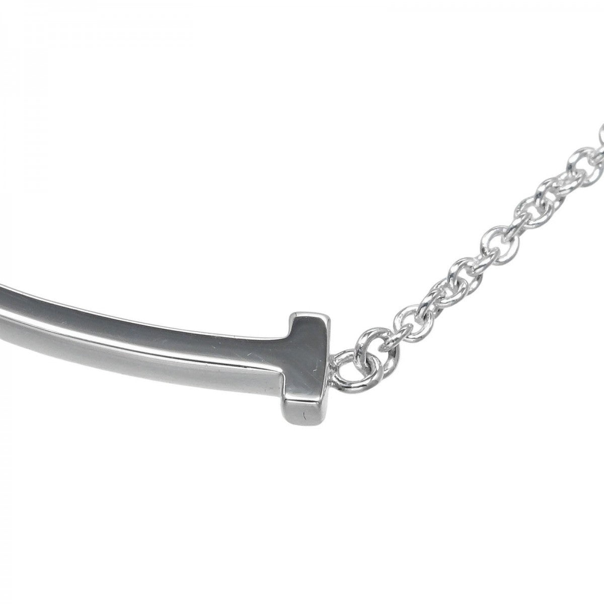 Tiffany&Co. Necklace Silver925 Silver T Smile Small