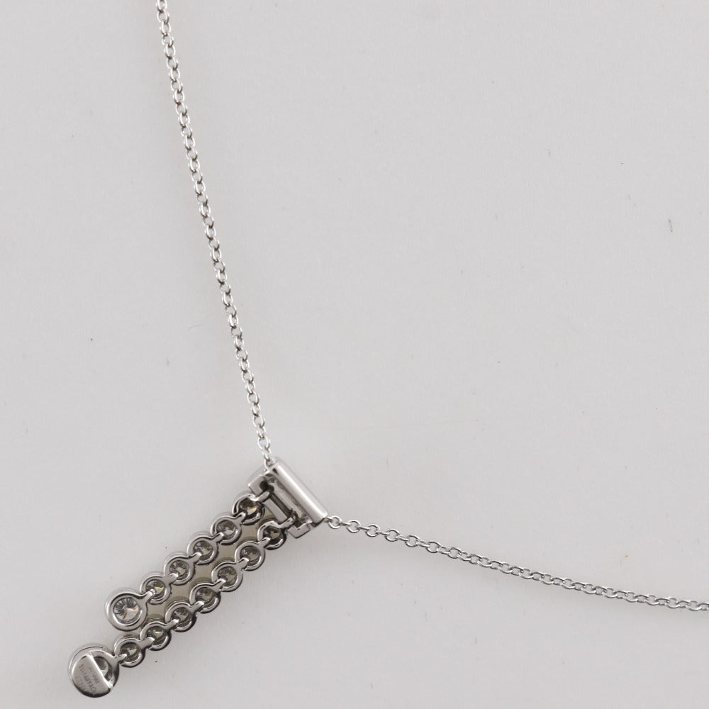 Tiffany&Co. Necklace Pt950Platinum, Diamond Silver Jazz Double Drop Women