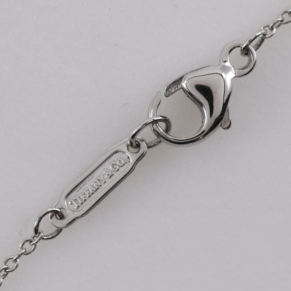 Tiffany&Co. Necklace Pt950Platinum, Diamond Silver Jazz Double Drop Women