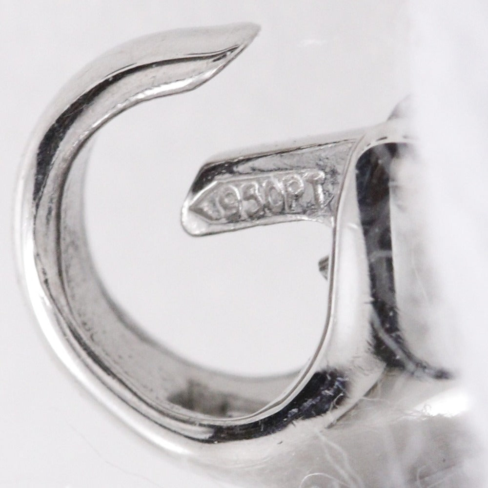 Tiffany&Co. Necklace Pt950Platinum, Diamond Silver Jazz Double Drop Women