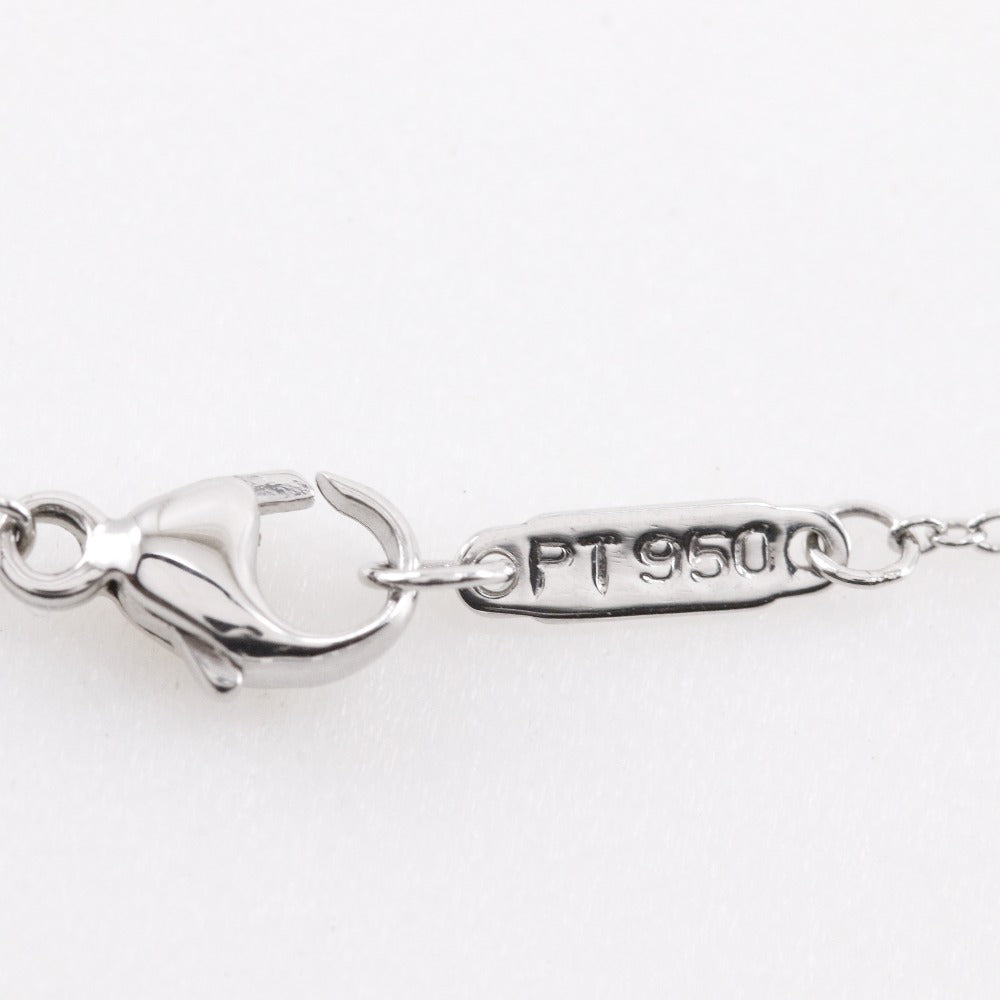 Tiffany&Co. Necklace Pt950Platinum, Diamond Silver Jazz Double Drop Women