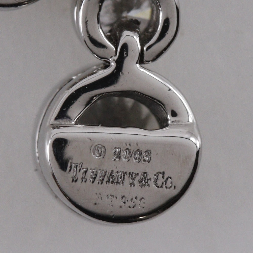 Tiffany&Co. Necklace Pt950Platinum, Diamond Silver Jazz Double Drop Women