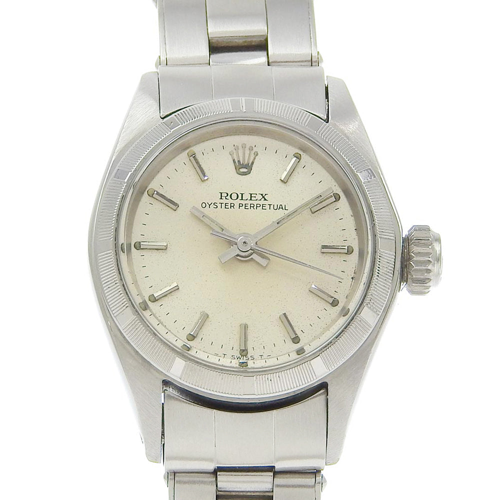 Rolex Watches Mechanical Automatic 6623 Stainless Steel Silver Oyster Perpetual Silver Dial Women