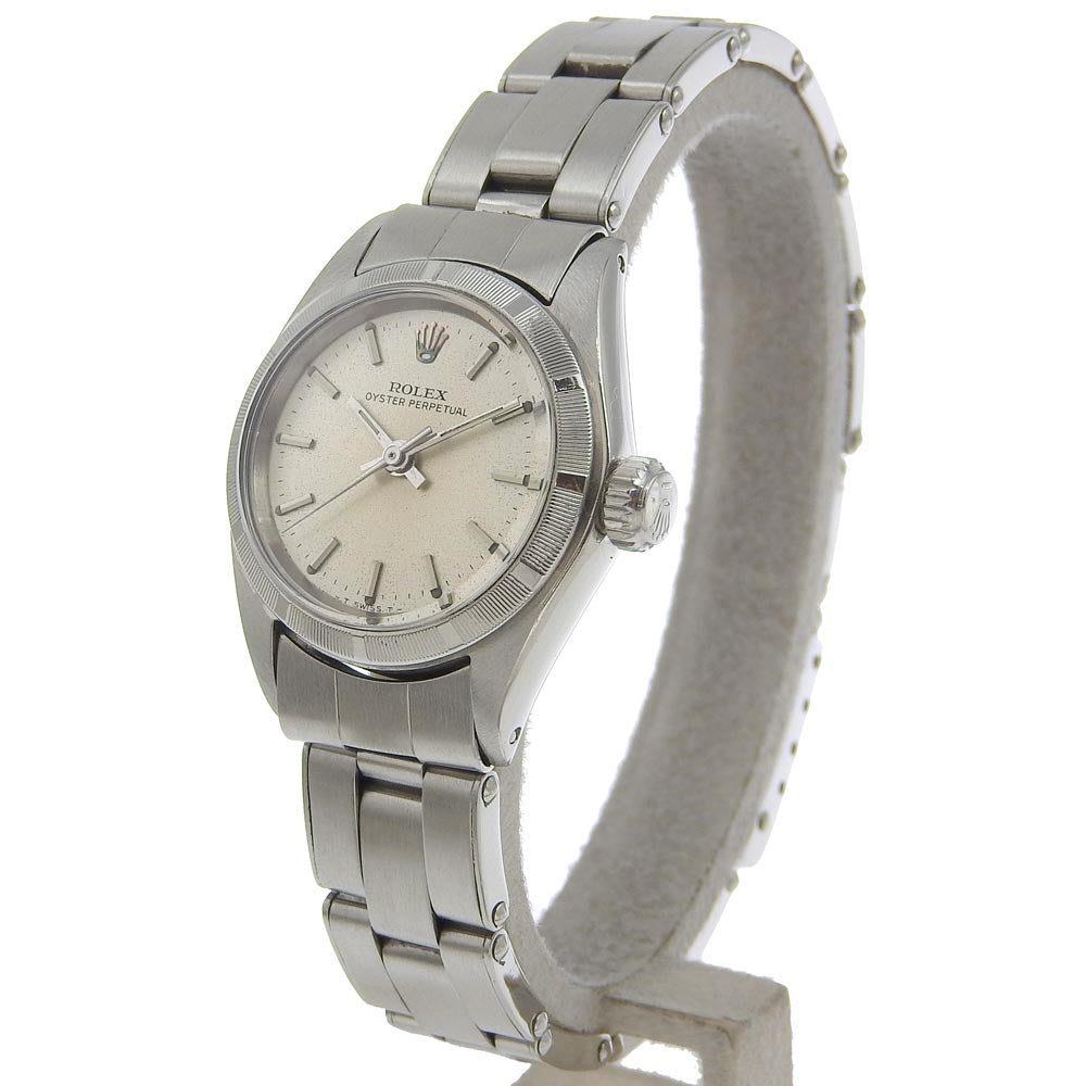 Rolex Watches Mechanical Automatic 6623 Stainless Steel Silver Oyster Perpetual Silver Dial Women