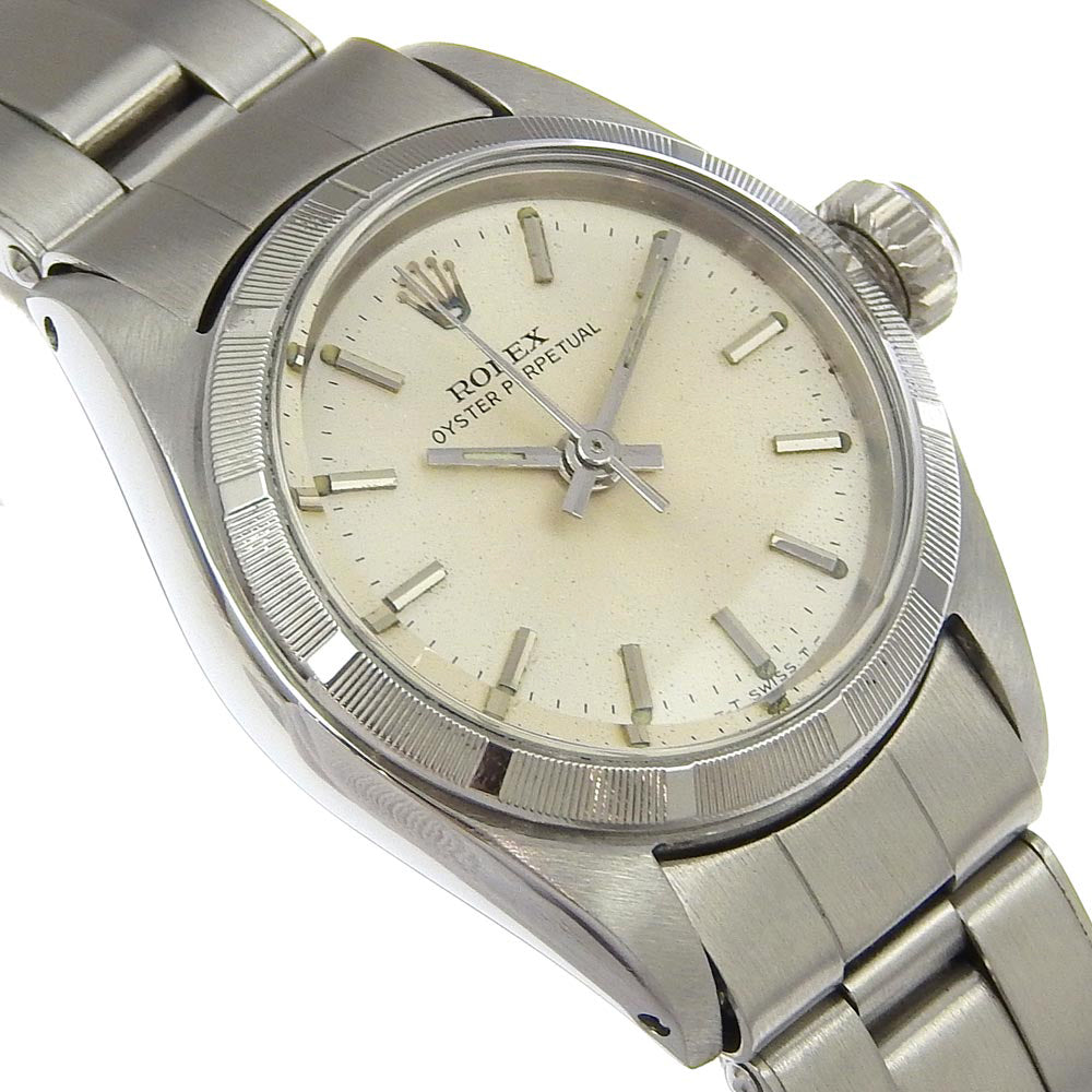 Rolex Watches Mechanical Automatic 6623 Stainless Steel Silver Oyster Perpetual Silver Dial Women
