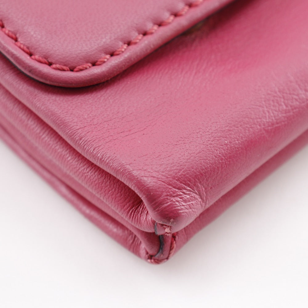 Valentino Shoulder Bag Lambskin Pink Chainshoulder Rock Studs Vavavoom Women