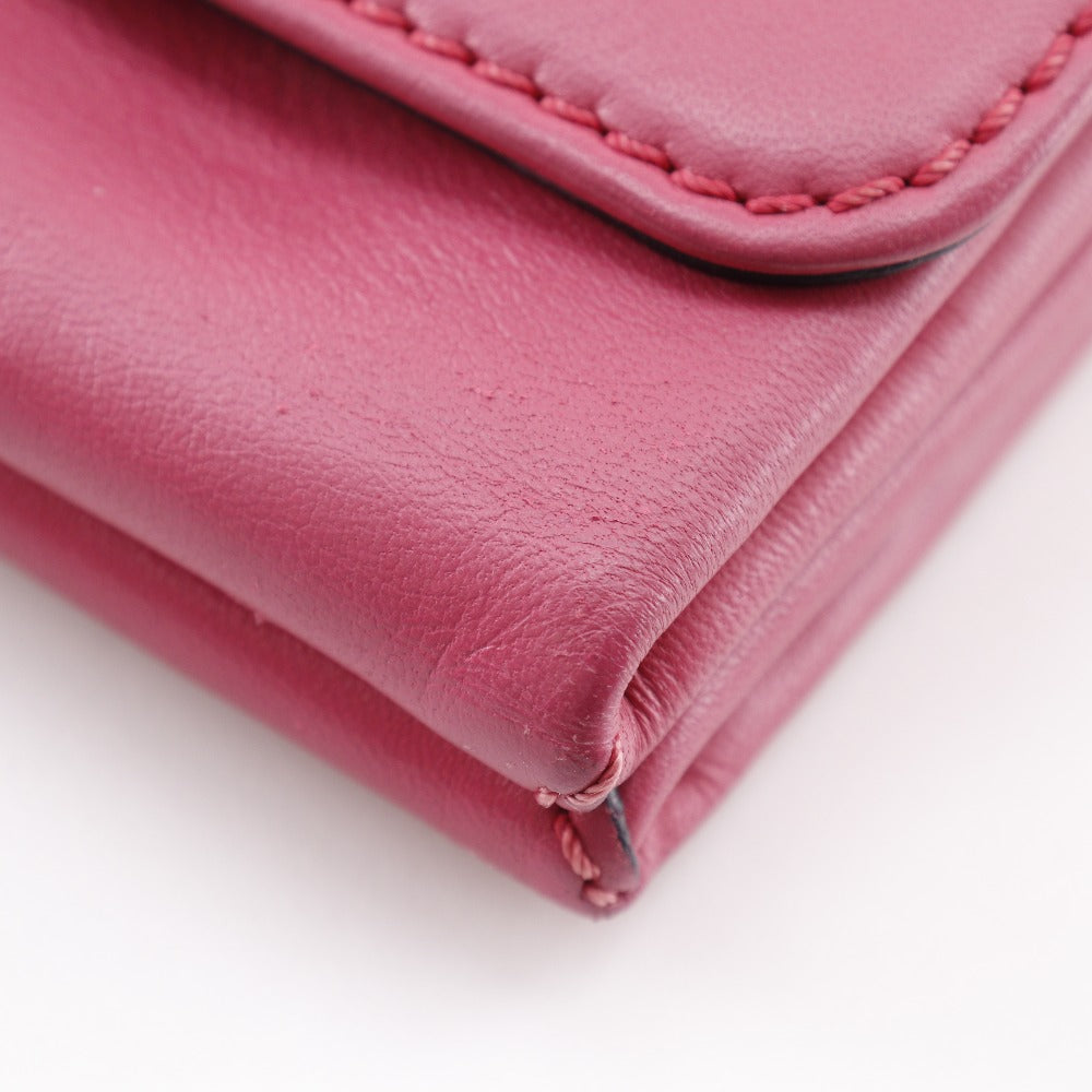 Valentino Shoulder Bag Lambskin Pink Chainshoulder Rock Studs Vavavoom Women