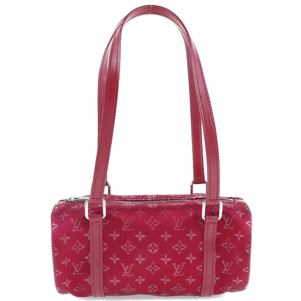 Louis Vuitton Handbag M92353 Monogram Satin Red Little Papillon Women