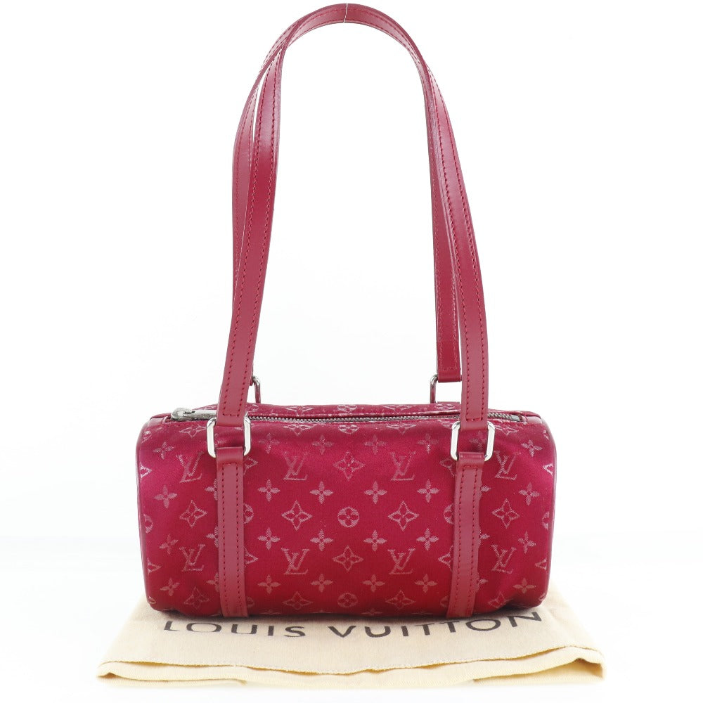 Louis Vuitton Handbag M92353 Monogram Satin Red Little Papillon Women