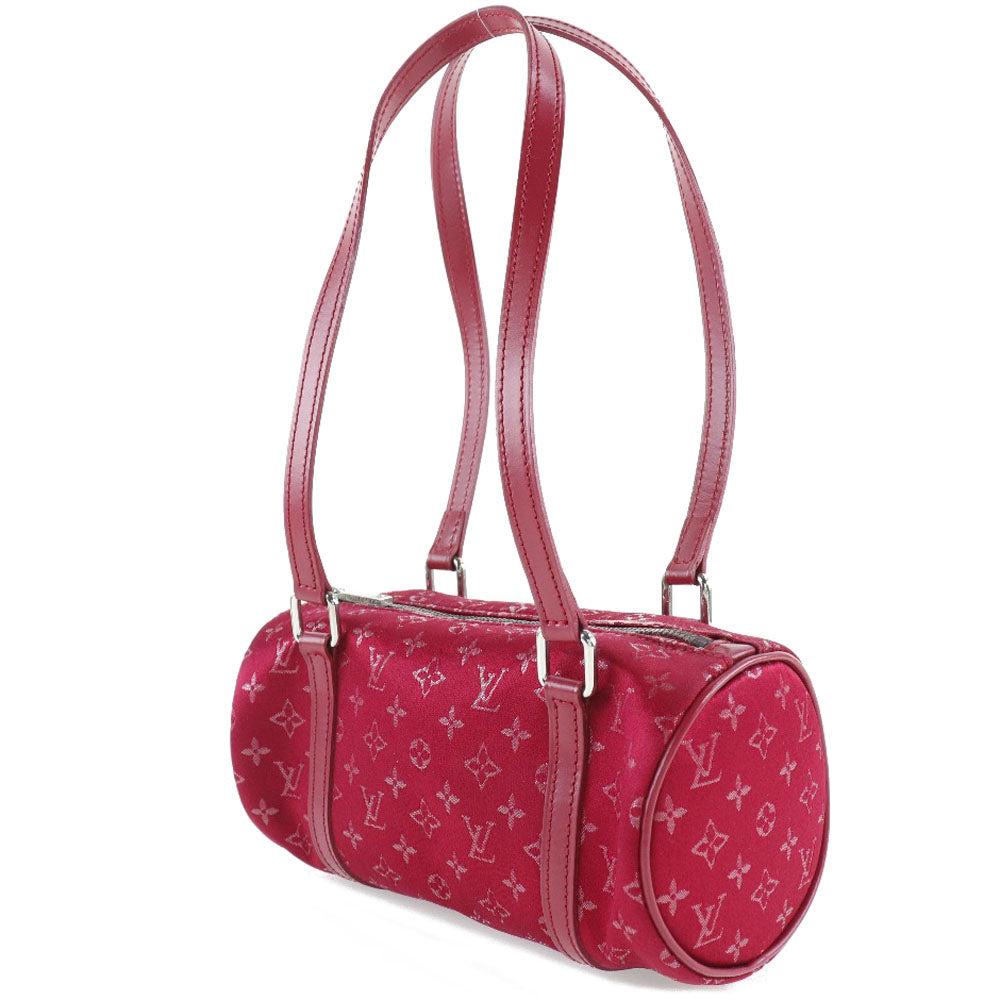 Louis Vuitton Handbag M92353 Monogram Satin Red Little Papillon Women