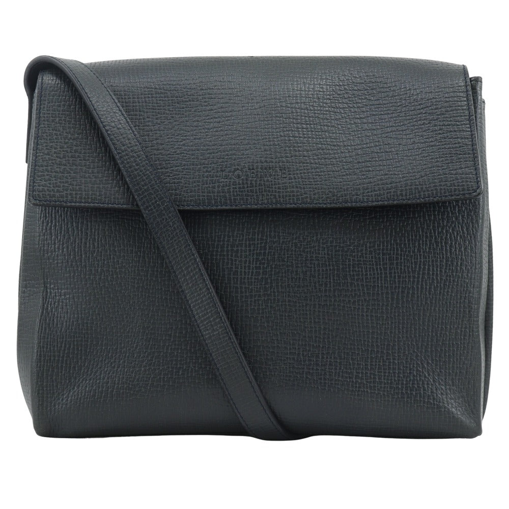 Loewe Shoulder Bag Leather Gray One Belt Women