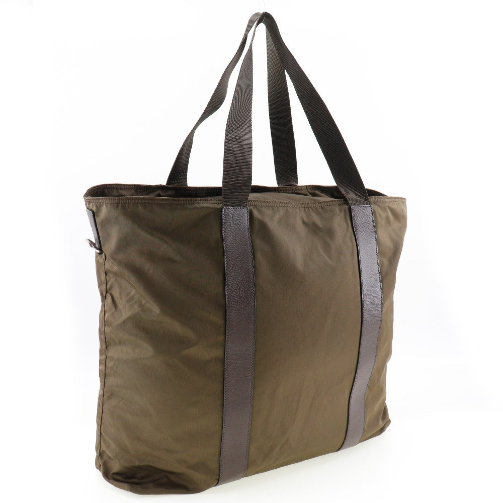 Prada Boston Duffel Bag Nylon Khaki Women(Unisex)