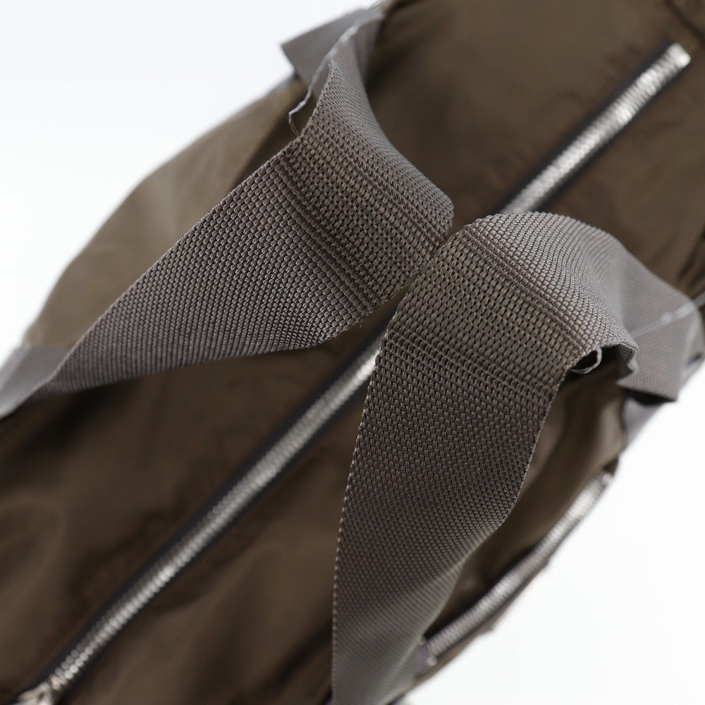 Prada Boston Duffel Bag Nylon Khaki Women(Unisex)