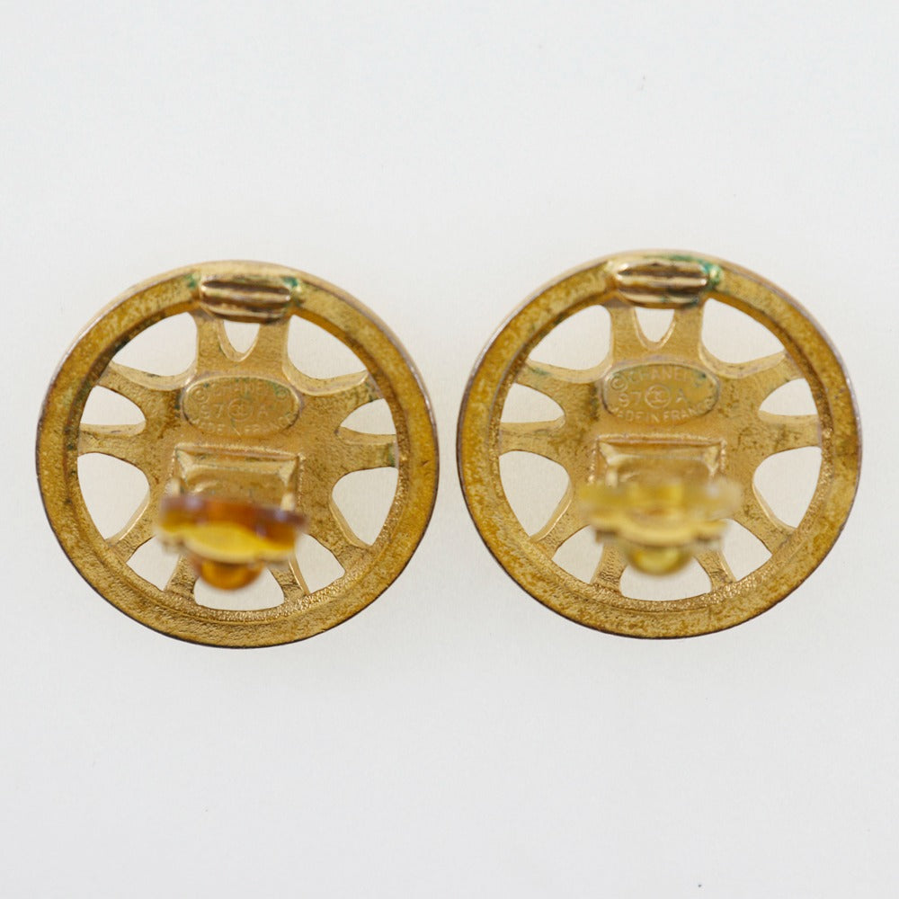 Chanel Earring Plated Gold Gold Women