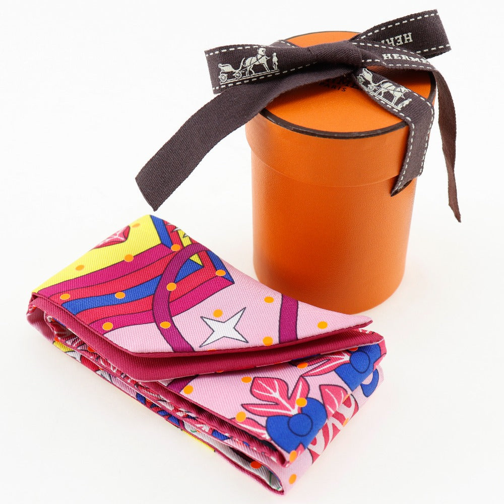 Hermes Scarf Silk Pink Prymti Twilly Women