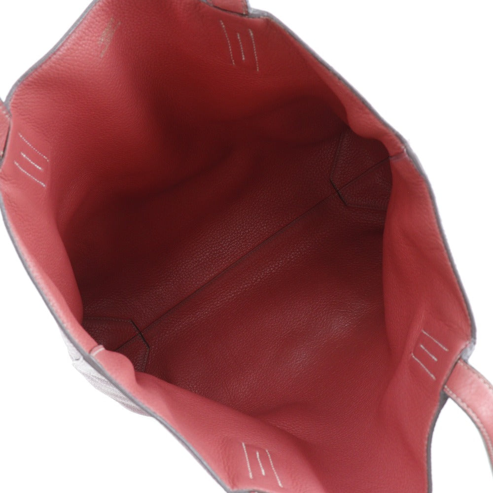 Hermes Tote Bag Taurillon Clemence Bougainvillea Reversible Doble Sense 45 Women