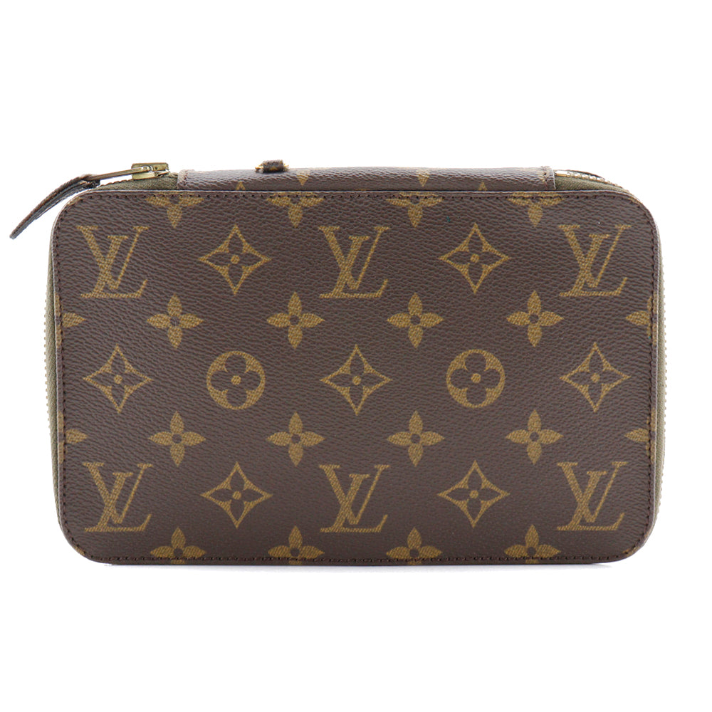 Louis Vuitton Pouch M47350 Monogram Canvas Brown Jewelry Case Posh Monte Carlo Unisex(Unisex)