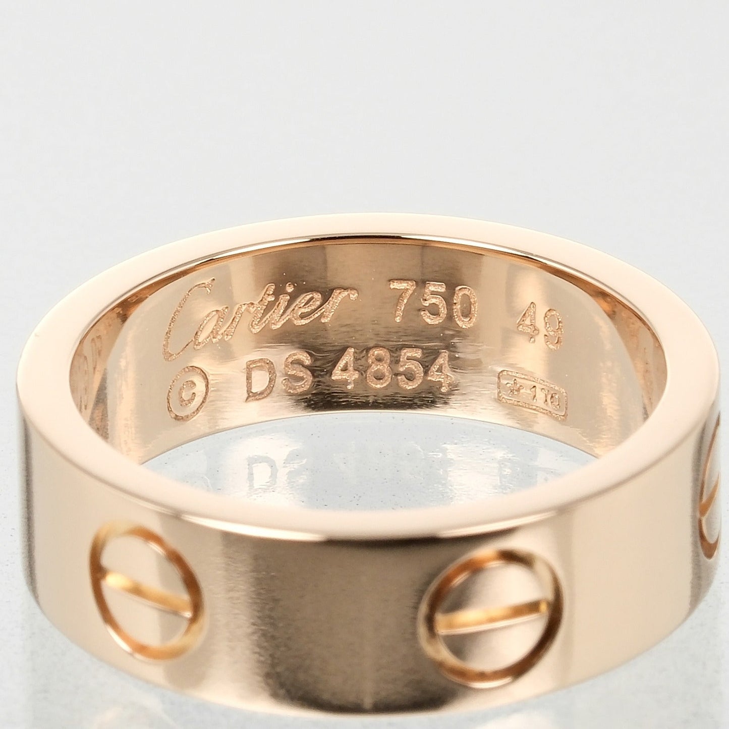 Cartier Ring K18 Pink Gold Gold Love Women