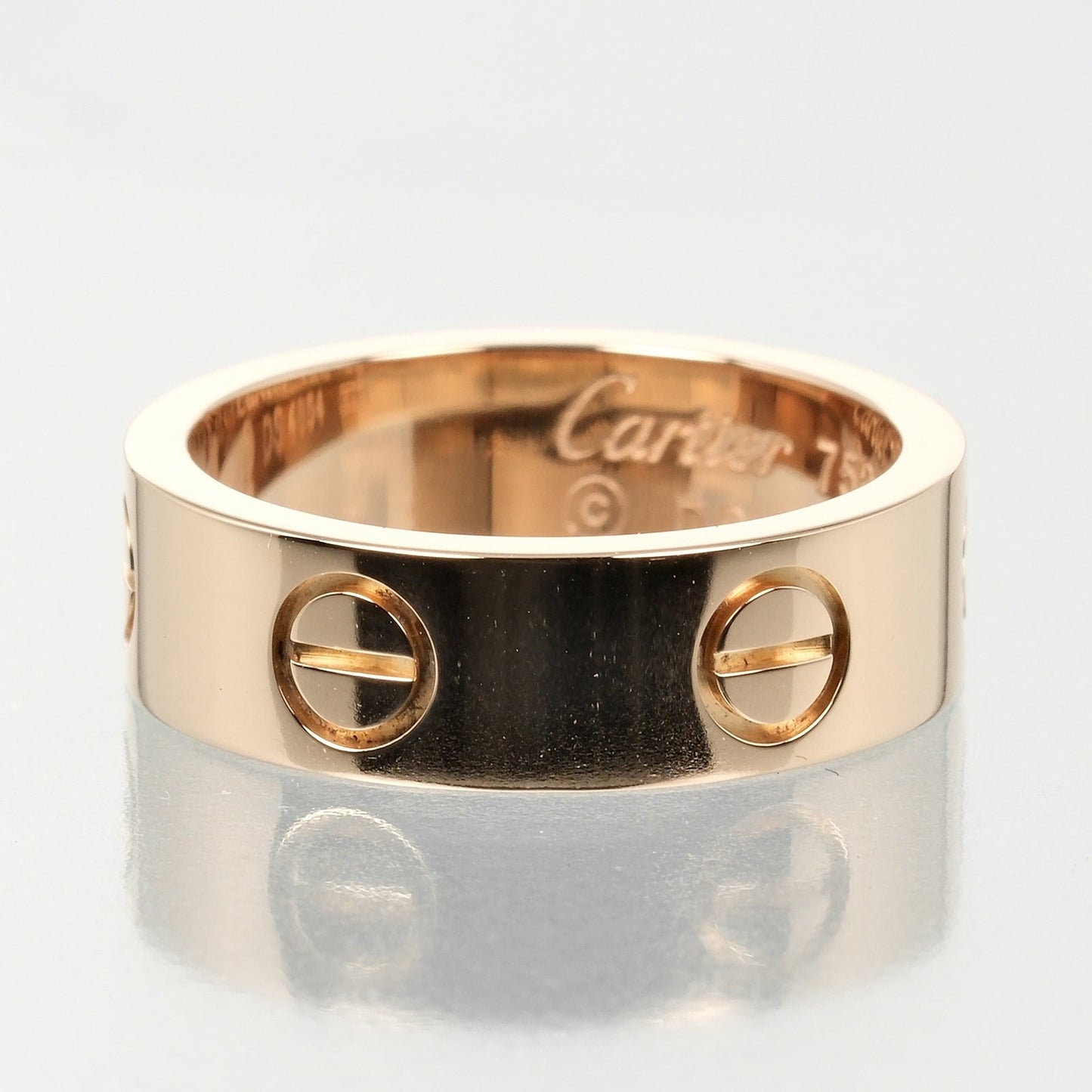 Cartier Ring K18 Pink Gold Gold Love Women
