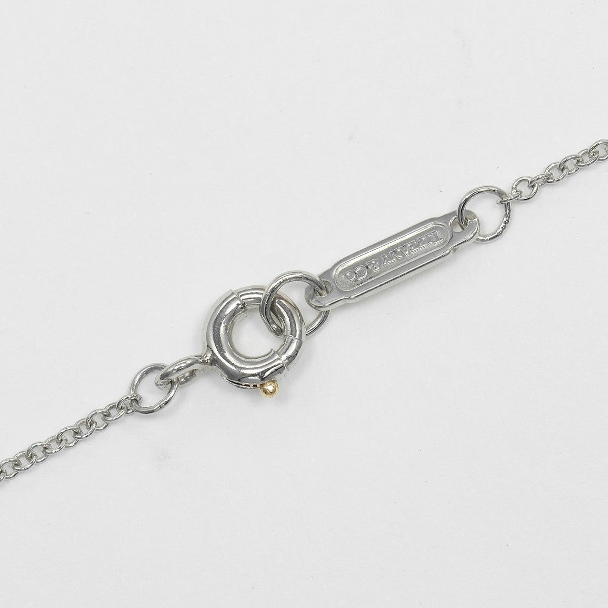 Tiffany&Co. Necklace Pt950Platinum, Diamond Gold Small Cross Women