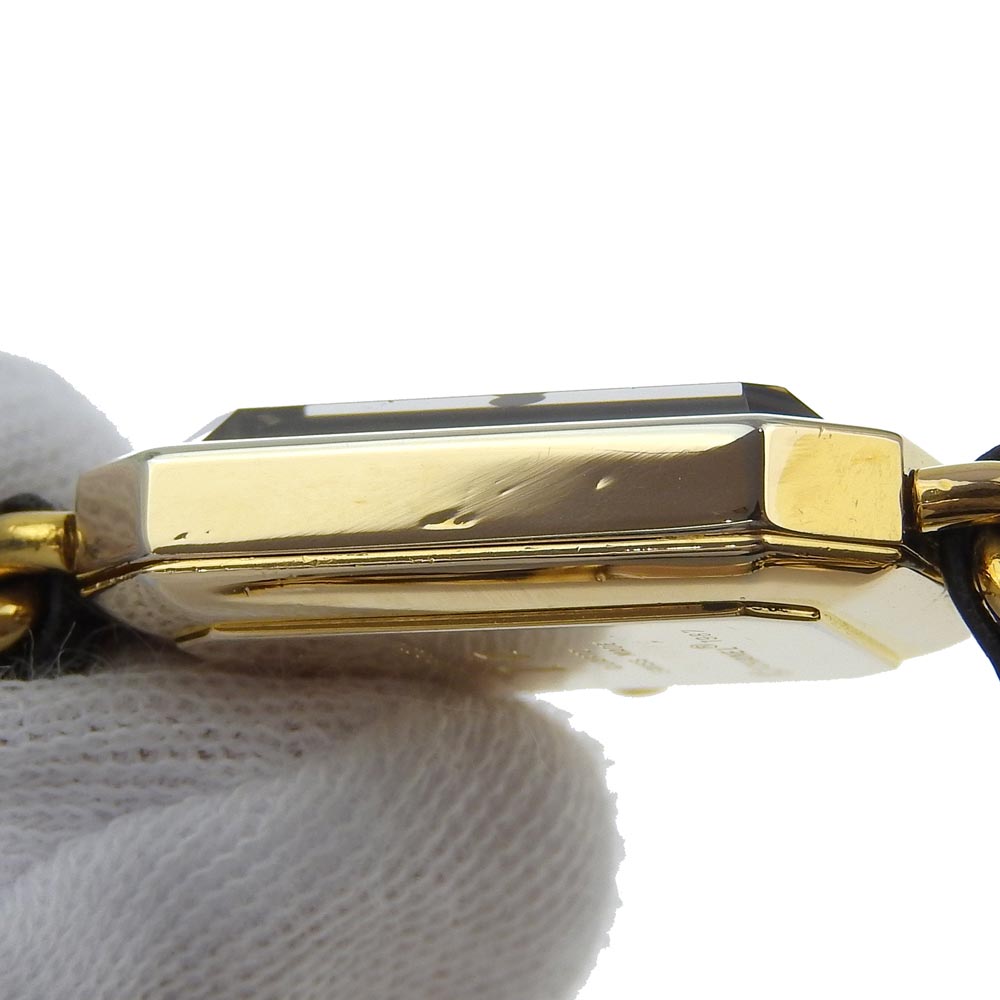 Chanel Watches Quartz Plated Gold , Leather Black Premiere L Black Dial Women